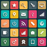 Design Flat icons for Web and Mobile