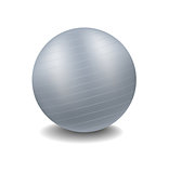 Grey gym ball