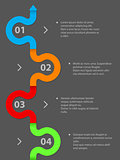 Simplistic infographic design with 4 options