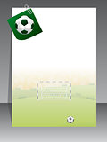 Soccer brochure with notepaper