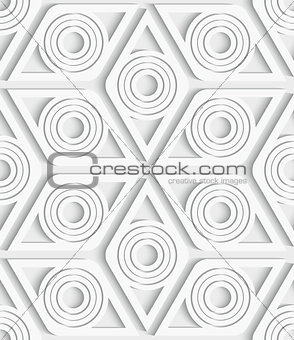 Geometrical rhombus seamless pattern cut out
