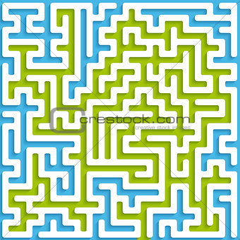 Maze blue and green