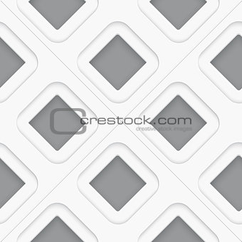 Seamless white diagonal double square