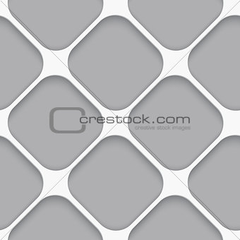 Seamless white diagonal wide square