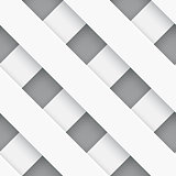 Seamless white fence on gray