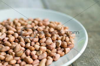 dried peanut on dish