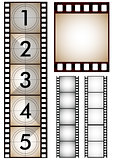 Set of filmstrip