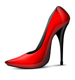 High-heeled shoes