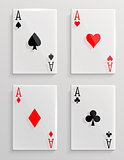 Glass poker cards