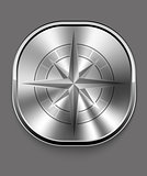 Metal compass icon