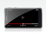 Smartphone with video player