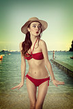 summer woman in bikini