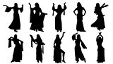 dancer silhouettes