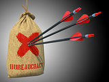 Bureaucracy - Arrows Hit in Red Mark Target.