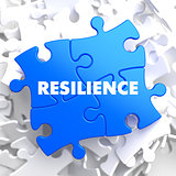 Resilience - Word on Blue Puzzle.