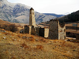 Towers Of Ingushetia. Ancient Architecture And Ruins