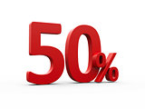 Red fifty percent