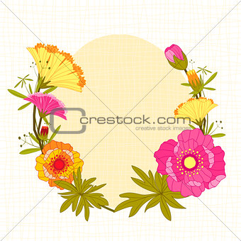 Springtime Colorful Flower Background