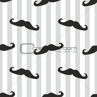 Tile vector mustache background