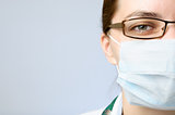 Doctor wearing protective mask