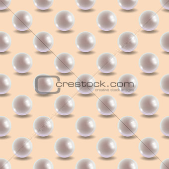 Vector pearl tile, seamless pattern