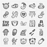 doodle baby icon sets