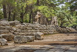 Ruins of the ancient town at Phaselis.