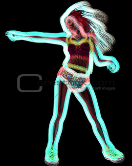 Neon woman