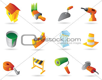 Icons for construction industry