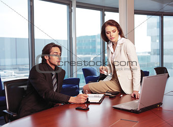 Business people in an office l
