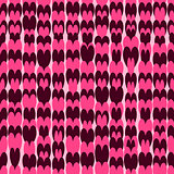 Seamless Pattern with Heart Shapes