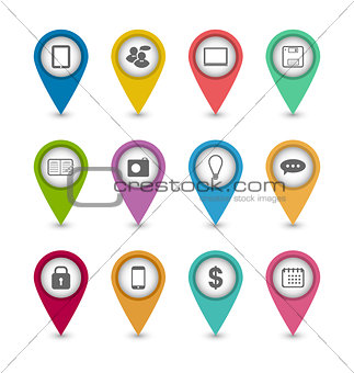 Group business pictogram icons for design your website