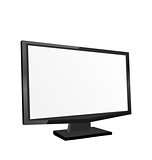 Screen monitor isolated on white background