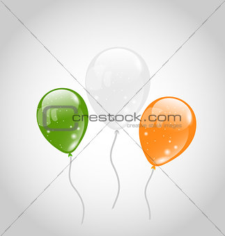 Irish colorful balloons for St. Patrick's Day