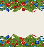 Christmas elegance background with holiday decoration