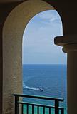 Arch, Boat and Ocean