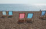 Deck Chairs on the Brighton Beach
