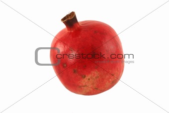 Isolated pomegranate on white background