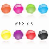 Web 2.0 internet labels reflective
