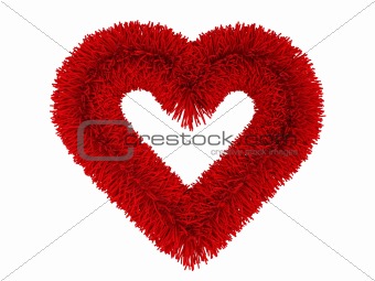 isolated red heart for valentine