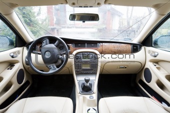 interior of exclusive car