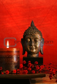 Asian theme with candle 