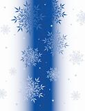 Abstract background with snowflakes.