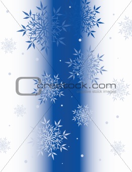 Abstract background with snowflakes.
