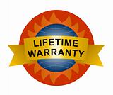 Lifetime warranty sign