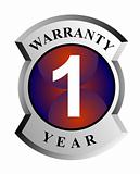 1 year warranty sign