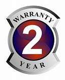 2 year warranty sign
