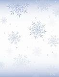 Abstract background with snowflakes