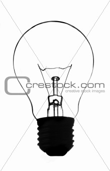 isolated classic bulb