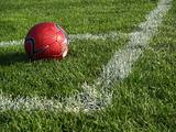 soccer ball on field